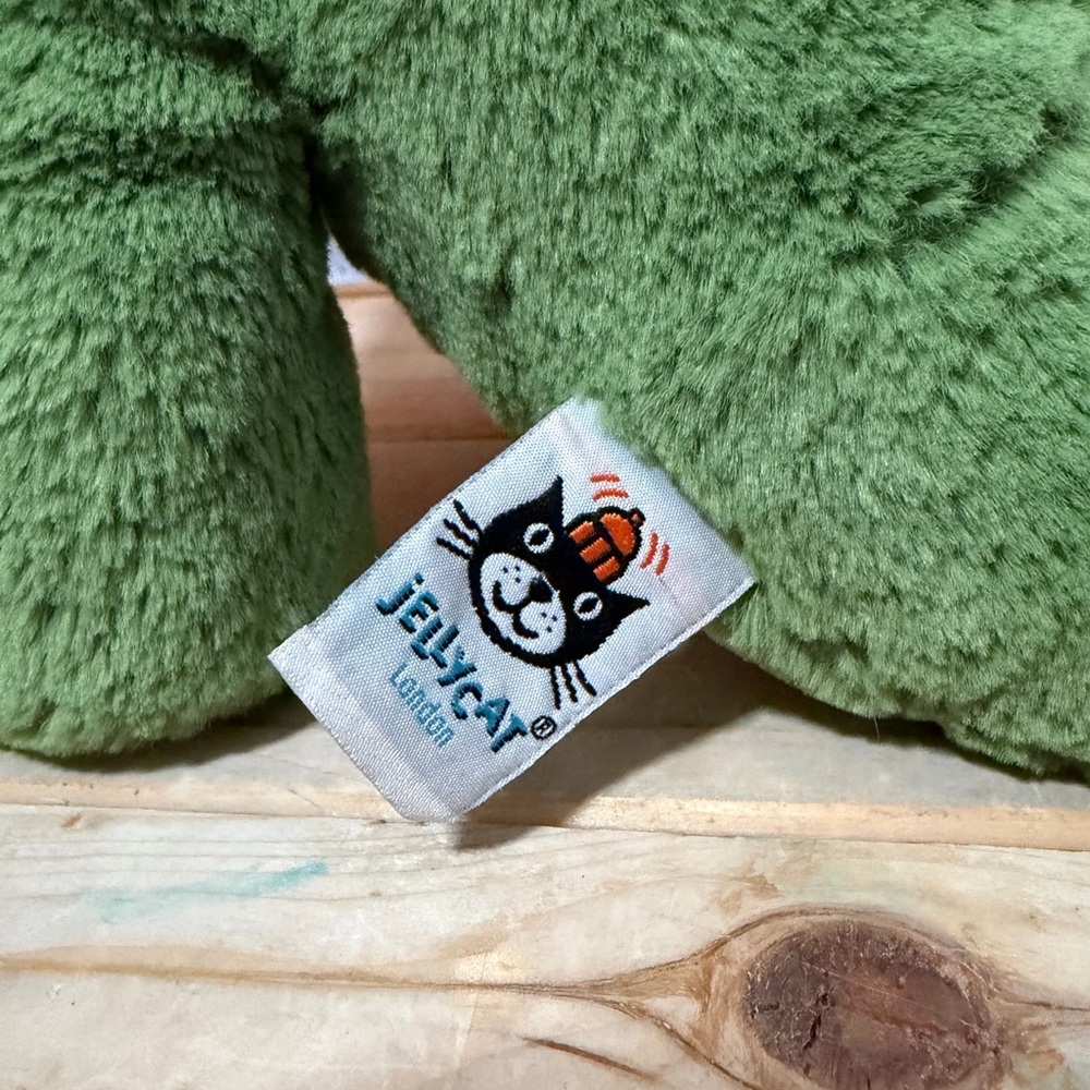 Jellycat Fossily T Rex Dinosaur Green Toy Stuffed Plush Medium 11" Retired - Picture 8 of 10